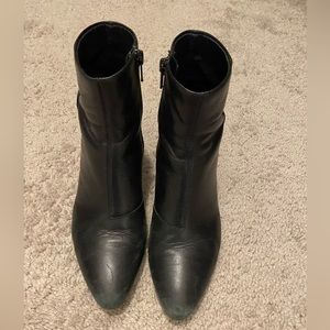 Black Leather Vagabond Booties